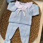 Tutina spezzata celeste con FIOCCO BABY FASHION