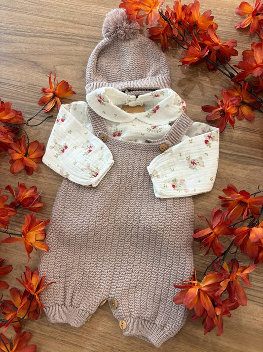 Pagliaccetto e CAPPELLINO BEIGE KOALA BABY FASHION
