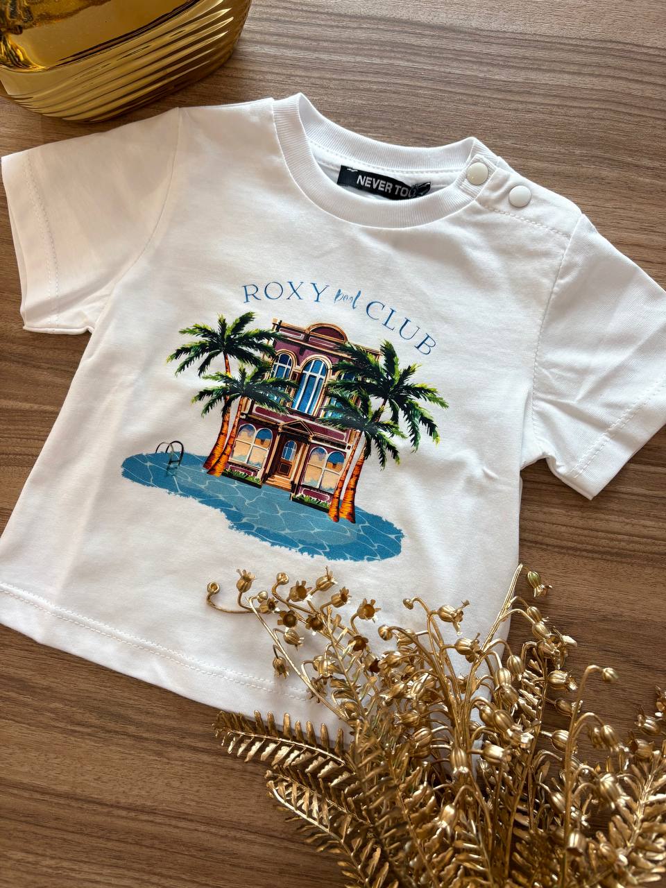 T-shirt ROXY POOL CLUB NEVER TOO