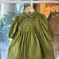 Abito VERDE OLIVA PUNTO SMOCK MERCADANTE