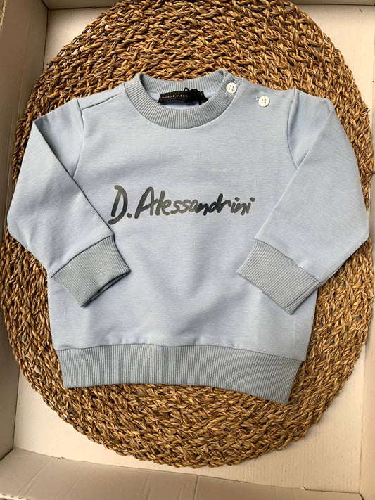 Felpa celeste Daniele alessandrini