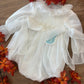 Pagliaccetto BATTESIMALE PUNTO SMOCK BEIGE NISERET