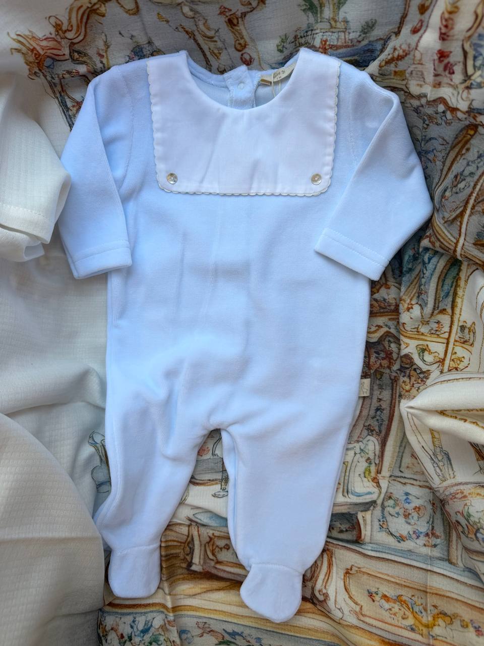 Tutina CINIGLIA CELESTE BAVERO BABY GI