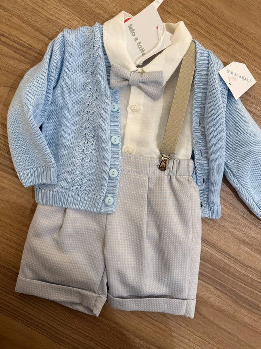 PAGLIACCETTO CON BRETELLE PANNA E POLVERE TETO E TATTA