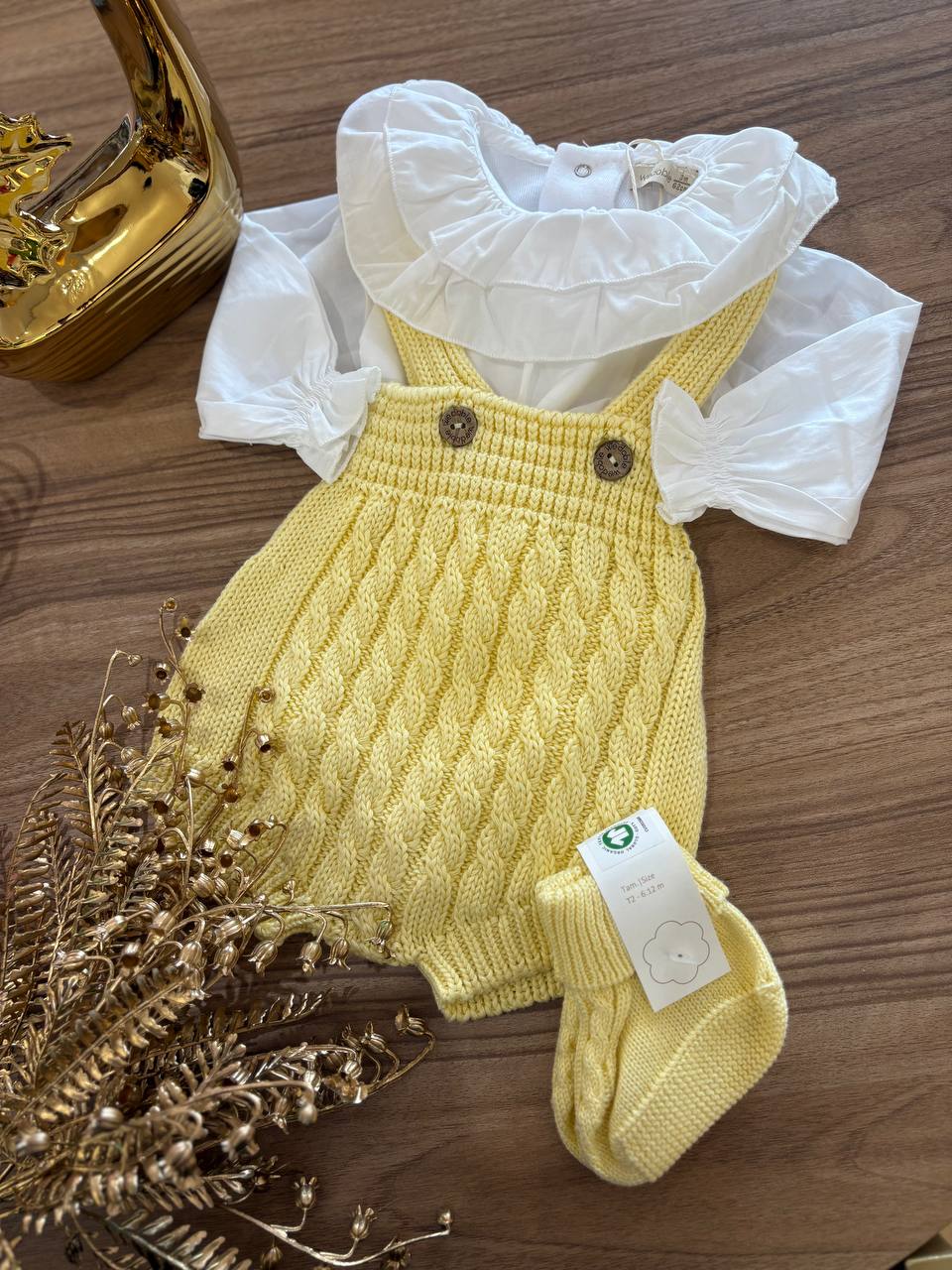 PAGLIACCETTO GIALLO TRECCE WEDOBLE