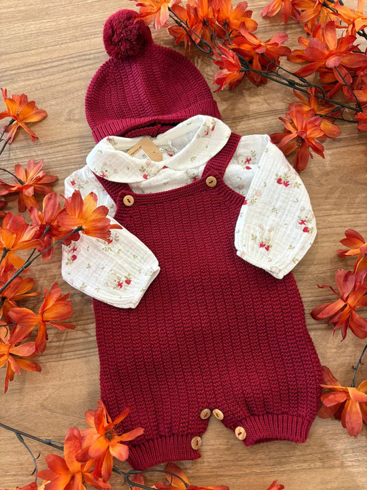 PAGLIACCETTO CON CAPPELLINO BORDEAUX KOALA BABY FASHION