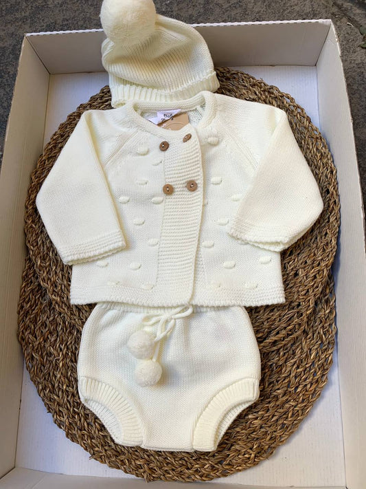 PAGLIACCETTO PANNA POIS BABY FASHION