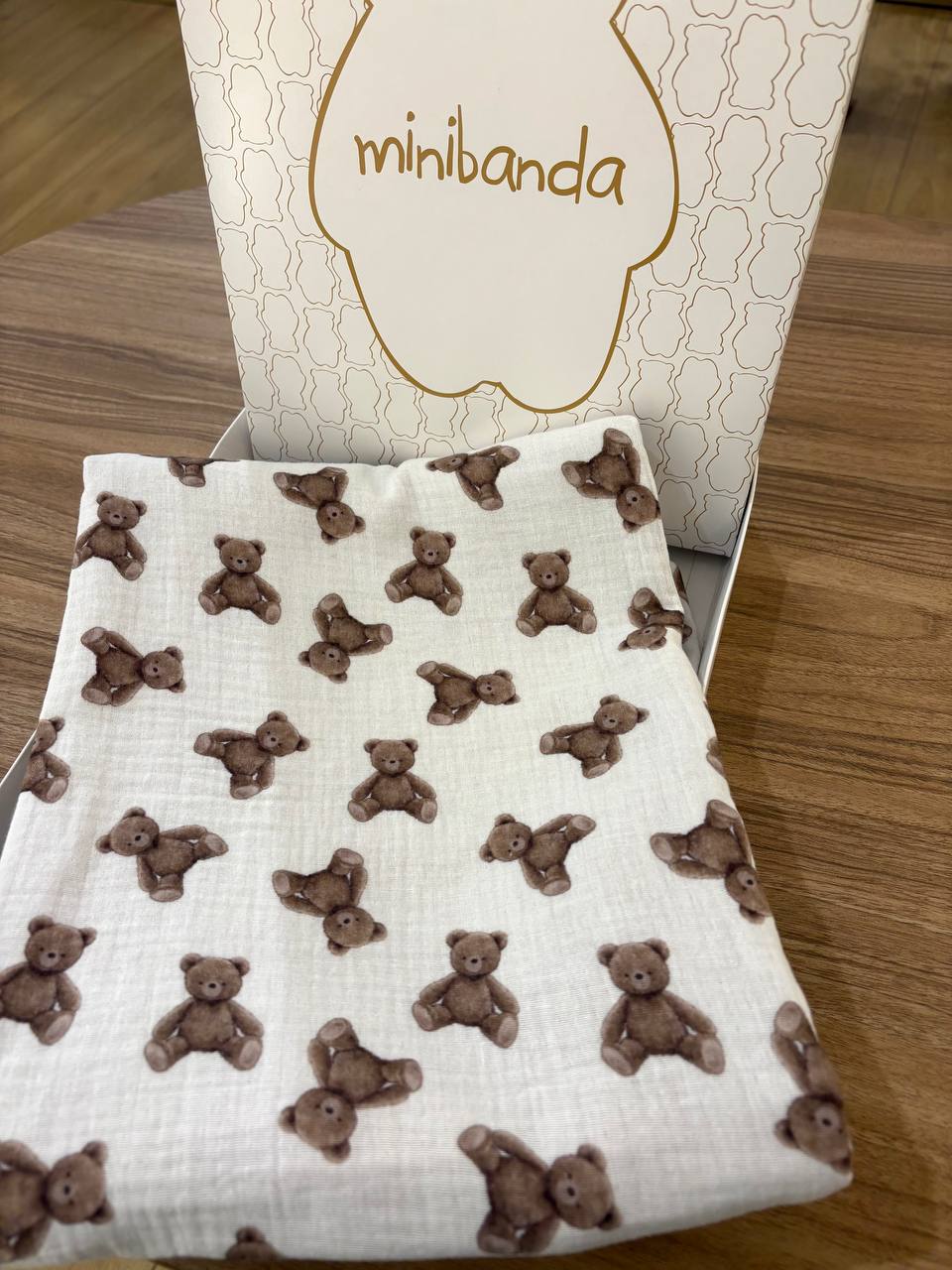 Mussola DOUBLE-FACE Teddy MINIBANDA
