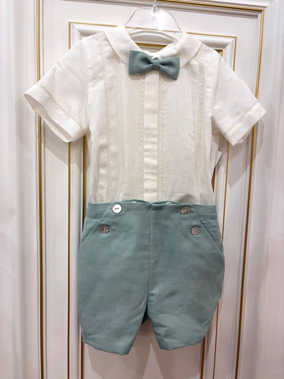 Abito CERIMONIA VERDE PONTO POR PONTO