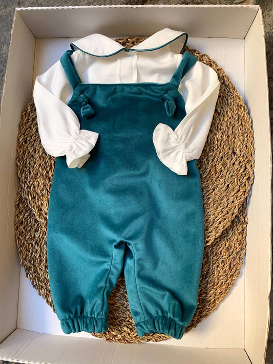 Salopette e camicia OTTANIO PAPPA E LATTE