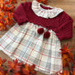 Abitino BORDEAUX QUADRI BABY FASHION