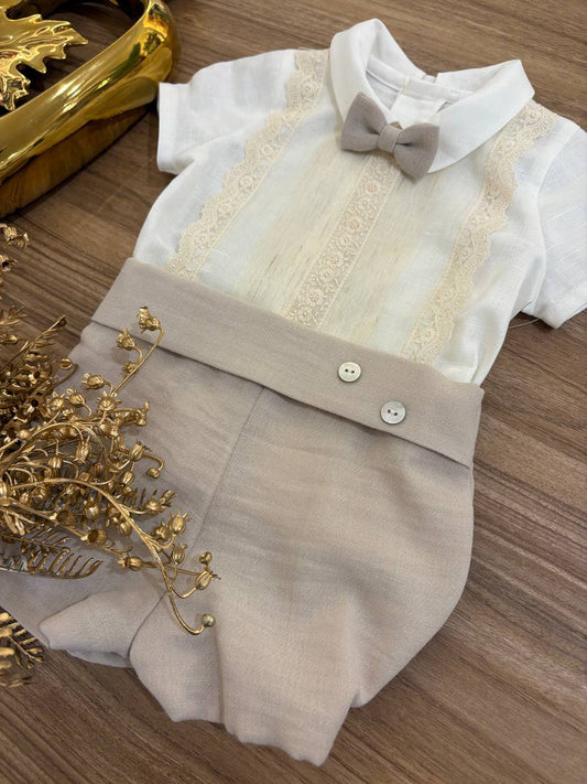 Abito Battesimale BEIGE PONTO POR PONTO