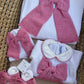 Coordinato FIOCCO DI LATTE ROSA