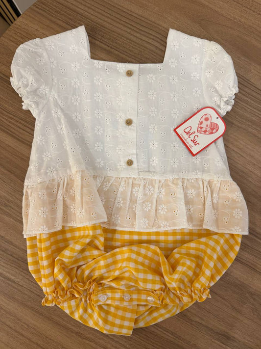 PAGLIACCETTO QUADRETTI  CON PIZZO SAN GALLO GIALLO DEL SUR
