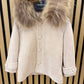 Cappottino CINIGLIA BEIGE CON PELLICCIA GUGU GAGA