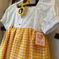 VESTITO QUADRI GIALLO DEL SUR
