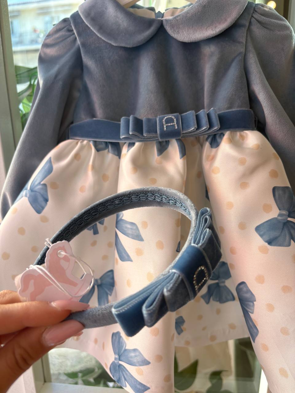 Cerchietto azzurro AMBARABÀ