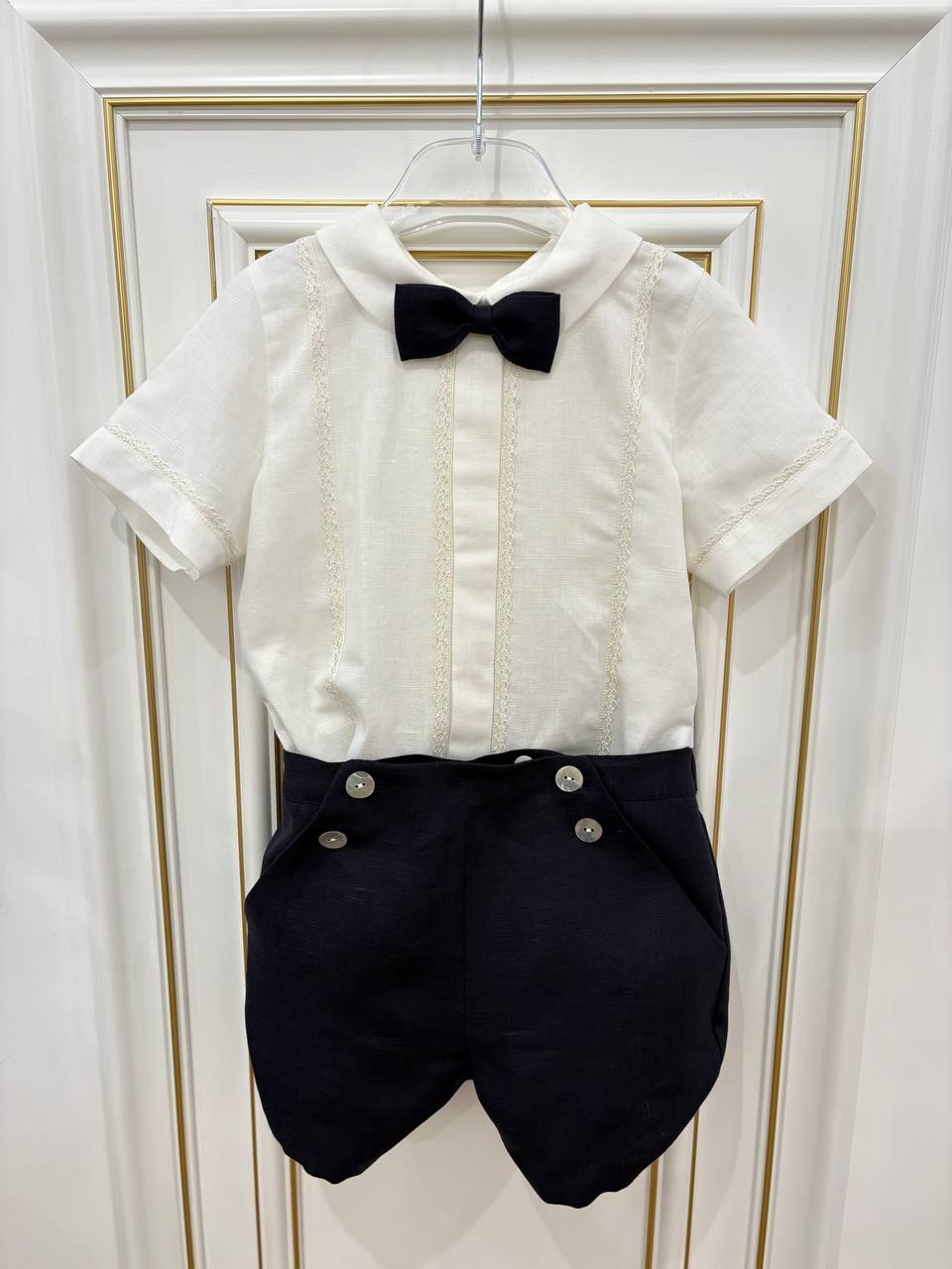 Abito CERIMONIA BLU NOTTE PONTO POR PONTO