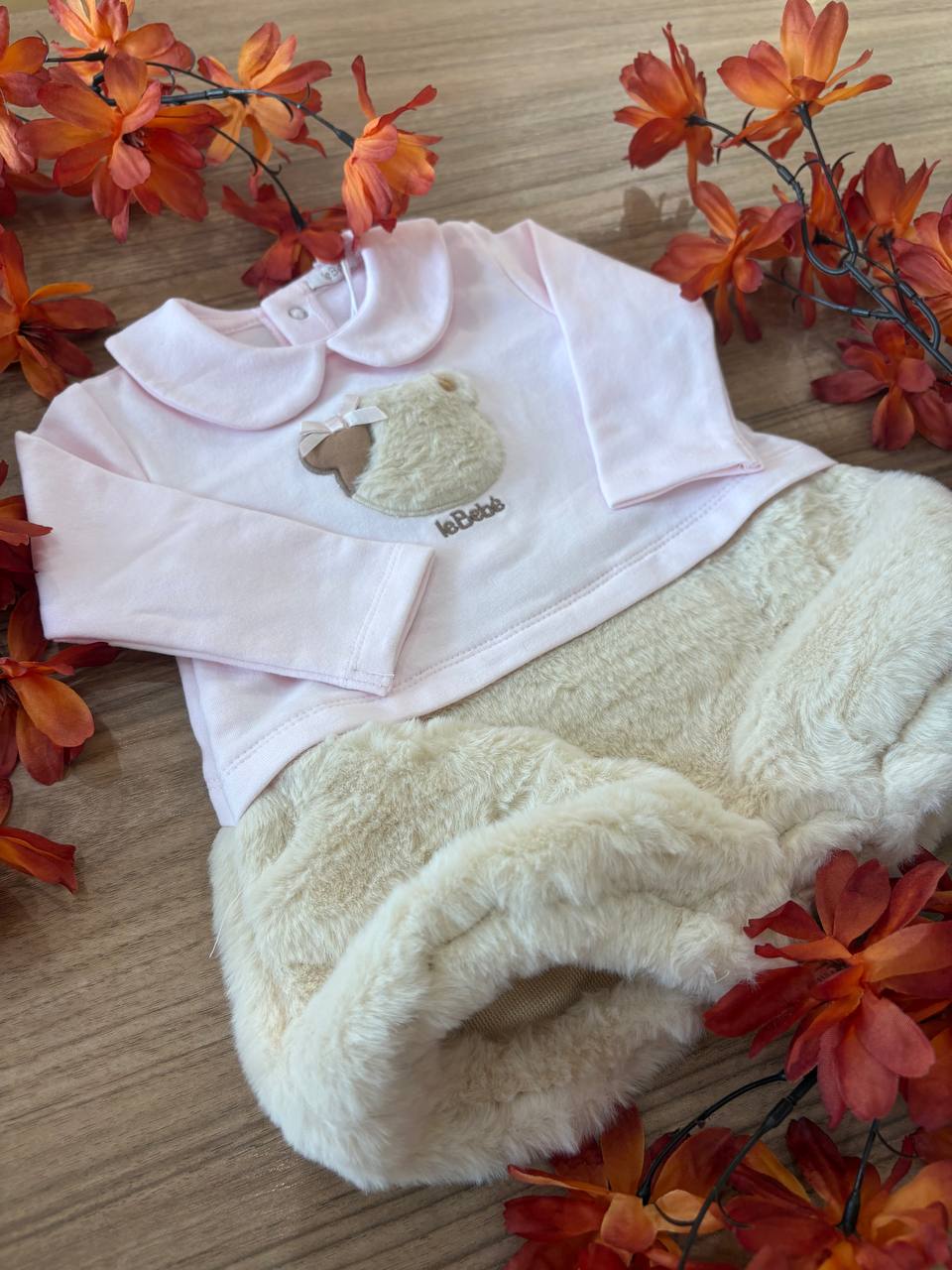 PAGLIACCETTO ORSETTO ROSA LE BEBÉ ENFANT