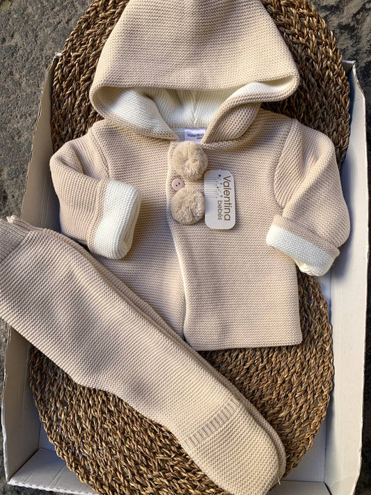 Tutina spezzata POM PON BEIGE  VALENTINA BEBÈS