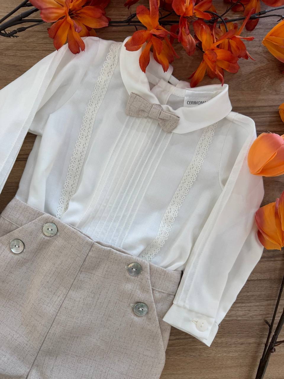 Abito Battesimale "Raffinato Incanto"BEIGE
