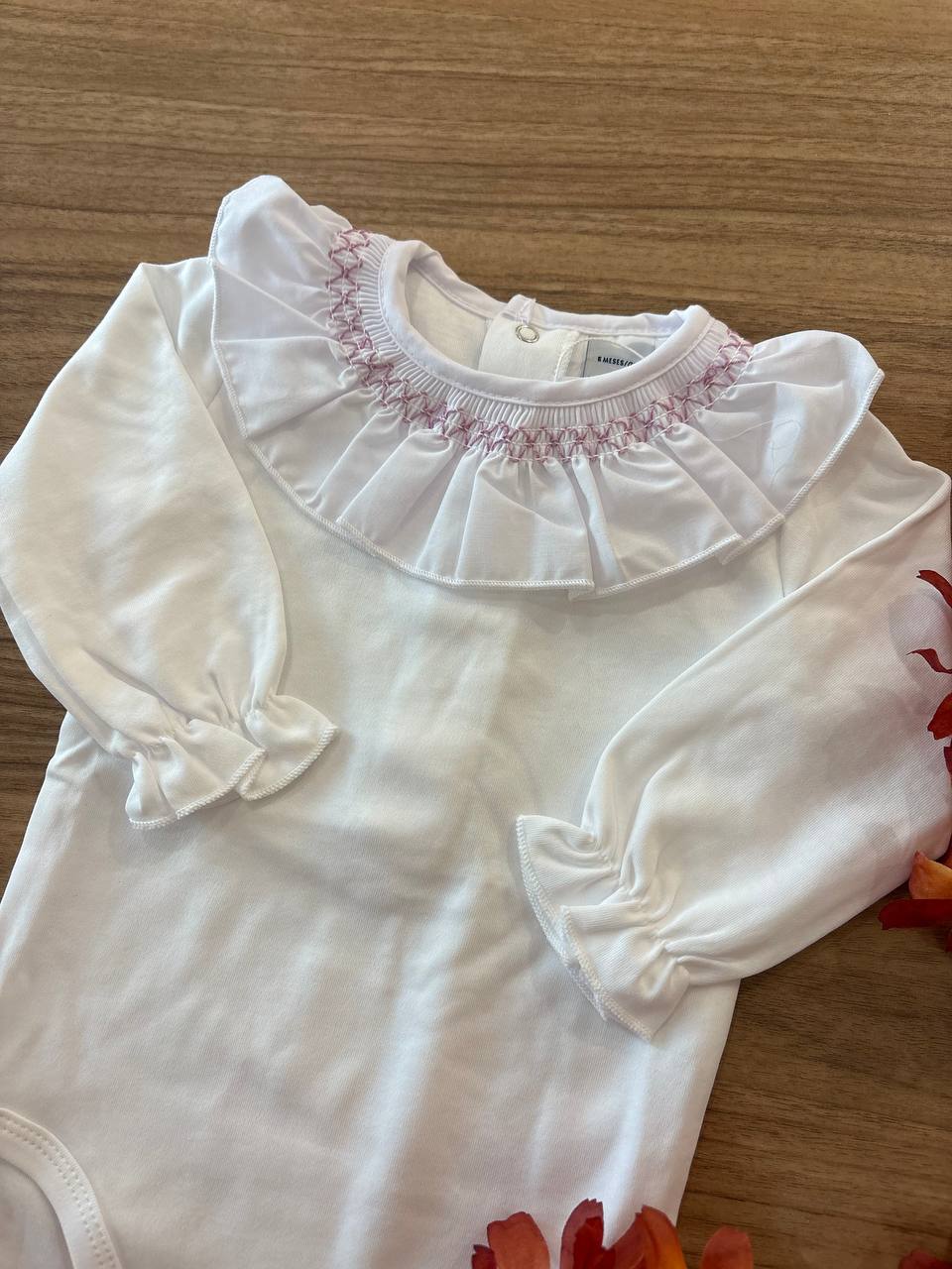 BODY CON SMOCK RICAMATO ROSA BABIDU