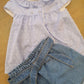 Completo camicia e shorts di Jeans DR KID