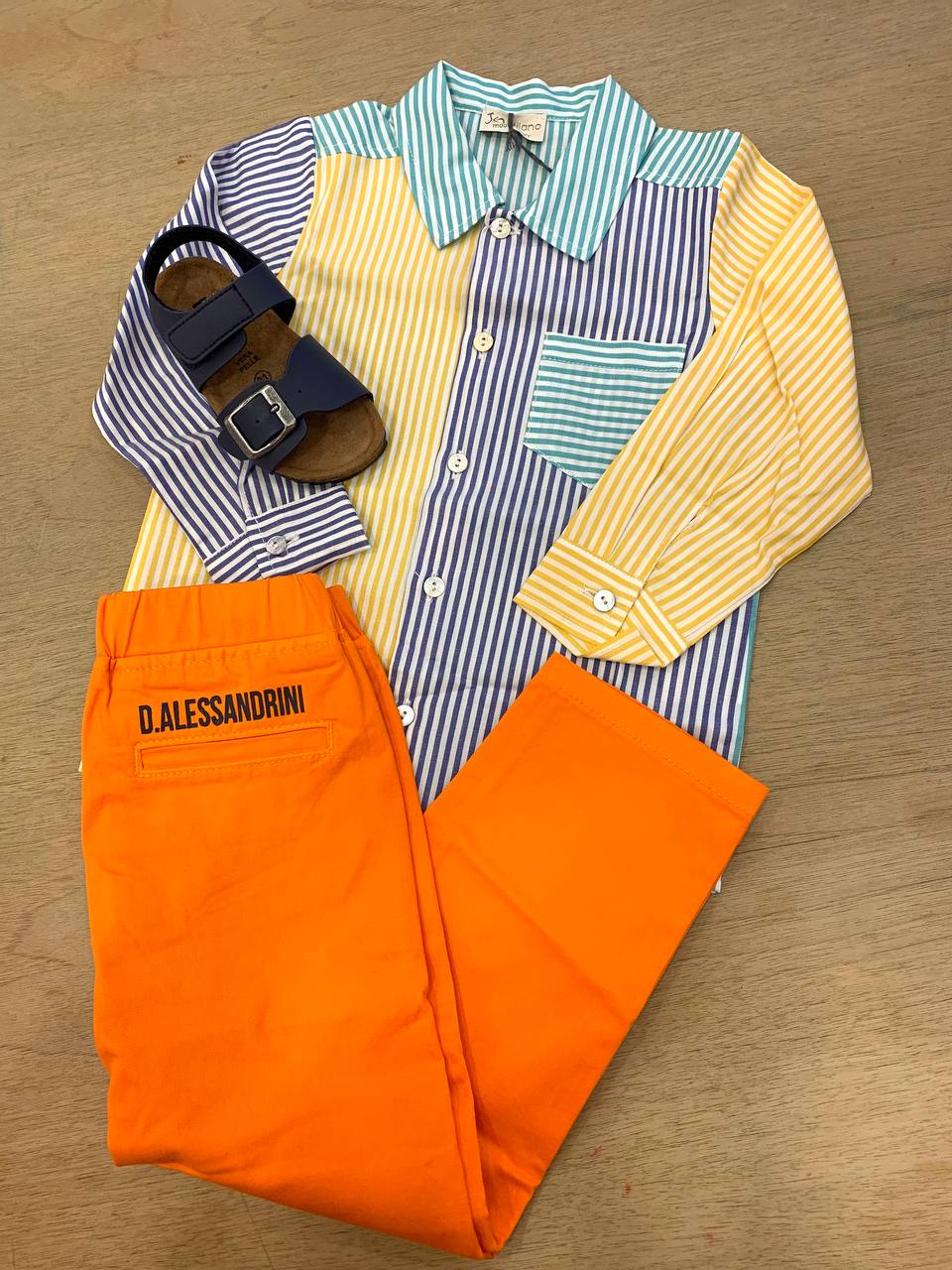Completo Pantalone e CAMICIA TRICOLORE