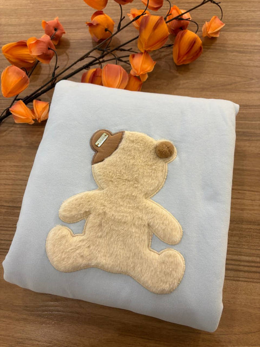 Coperta ORSETTO celeste LE BEBÉ ENFANT