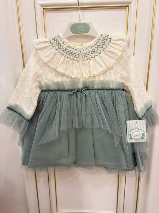 Abitino TULLE VERDE SALVIA MARTA Y PAULA