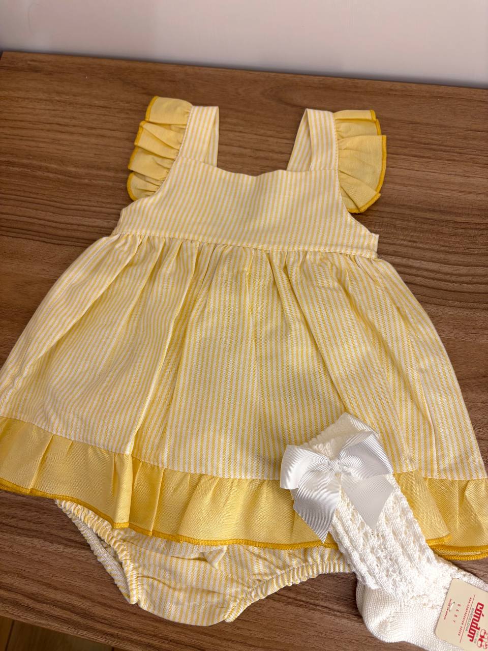 ABITINO A RIGHE GIALLO BABY FASHION