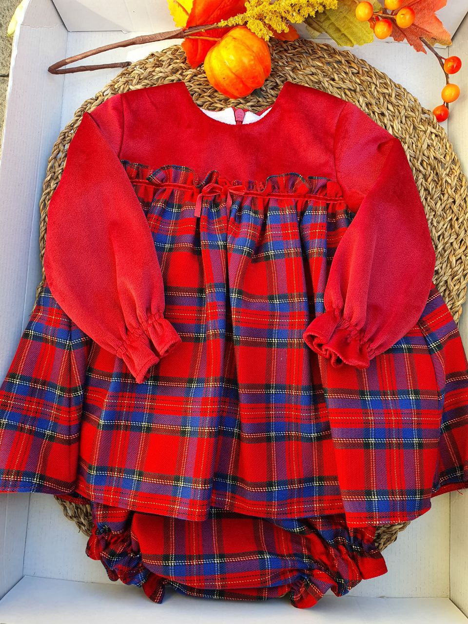 Pagliaccetto TARTAN VELLUTO ROUGE DEL SUR