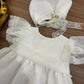Abito Battesimale bianco BALZE RICAMATE NISERET