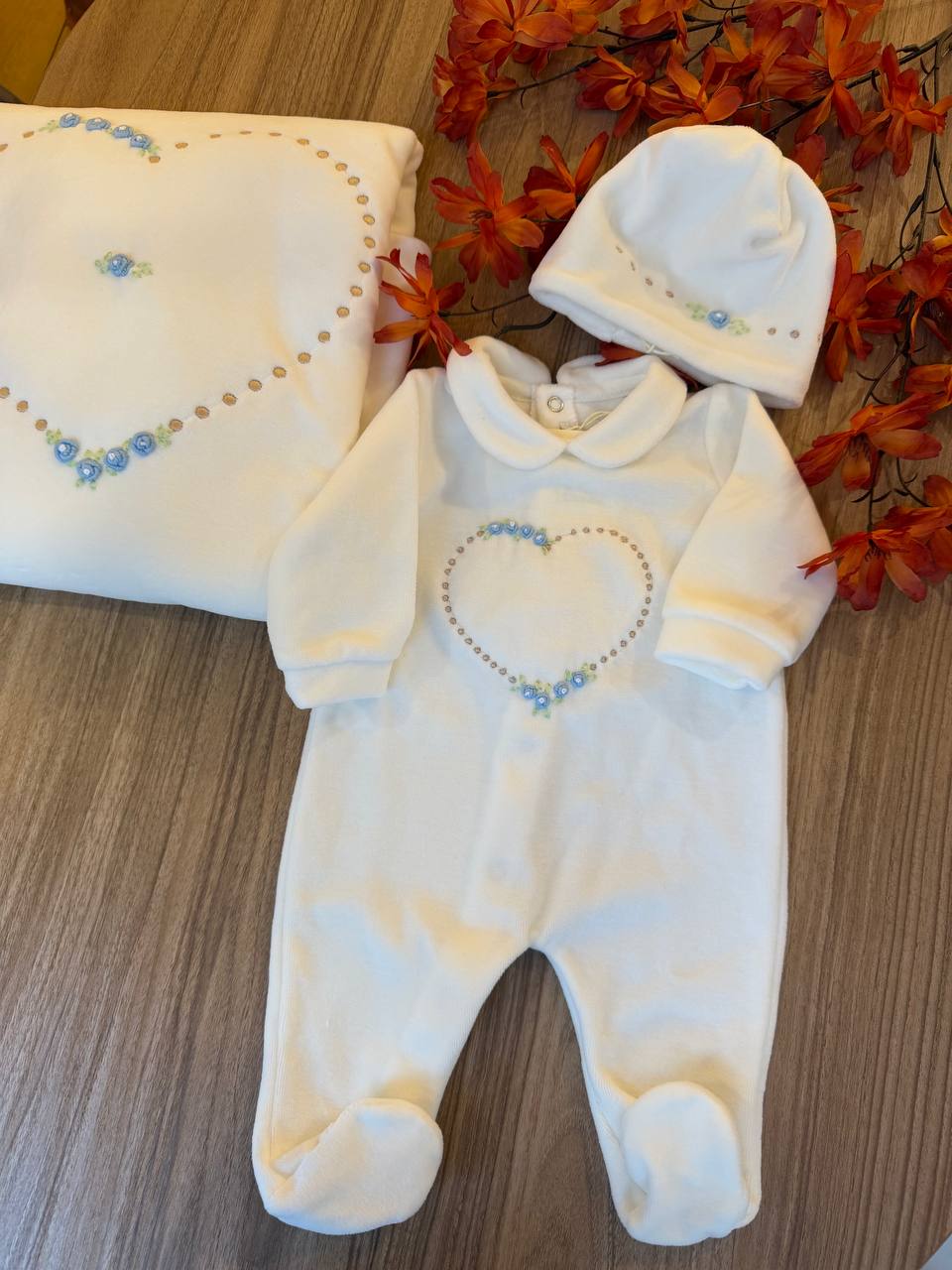 Coordinato "CUORE DI ROSELLINE"BISOU