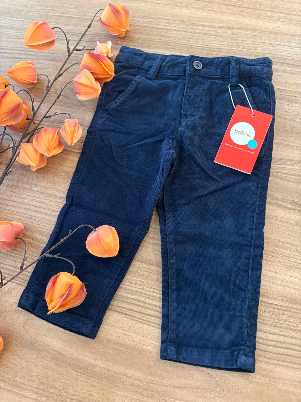 Pantalone in VELLUTO BLU BOBOLI