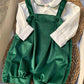 Salopette E CAMICIA VERDE PAPPA E LATTE