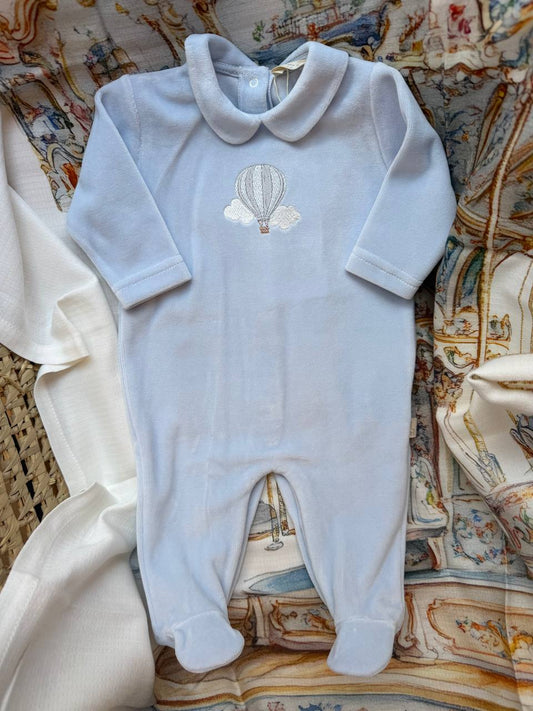 Tutina CINIGLIA MONGOLFIERA CELESTE BABY GI