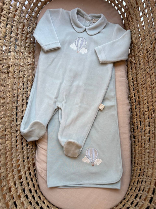 Coordinato MONGOLFIERA VERDE SALVIA BABY GI