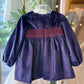 Abitino PUNTO SMOCK BLU IN VELLUTO DR.KID