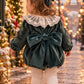 PAGLIACCETTO PETIT NOEL VERDE IN VELLUTO FOFETTES