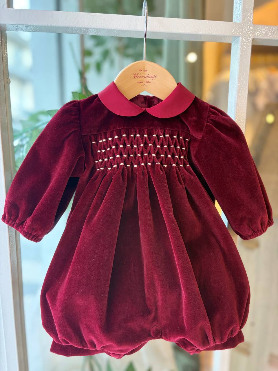 PAGLIACCETTO Bordeaux PUNTO SMOCK MERCADANTE