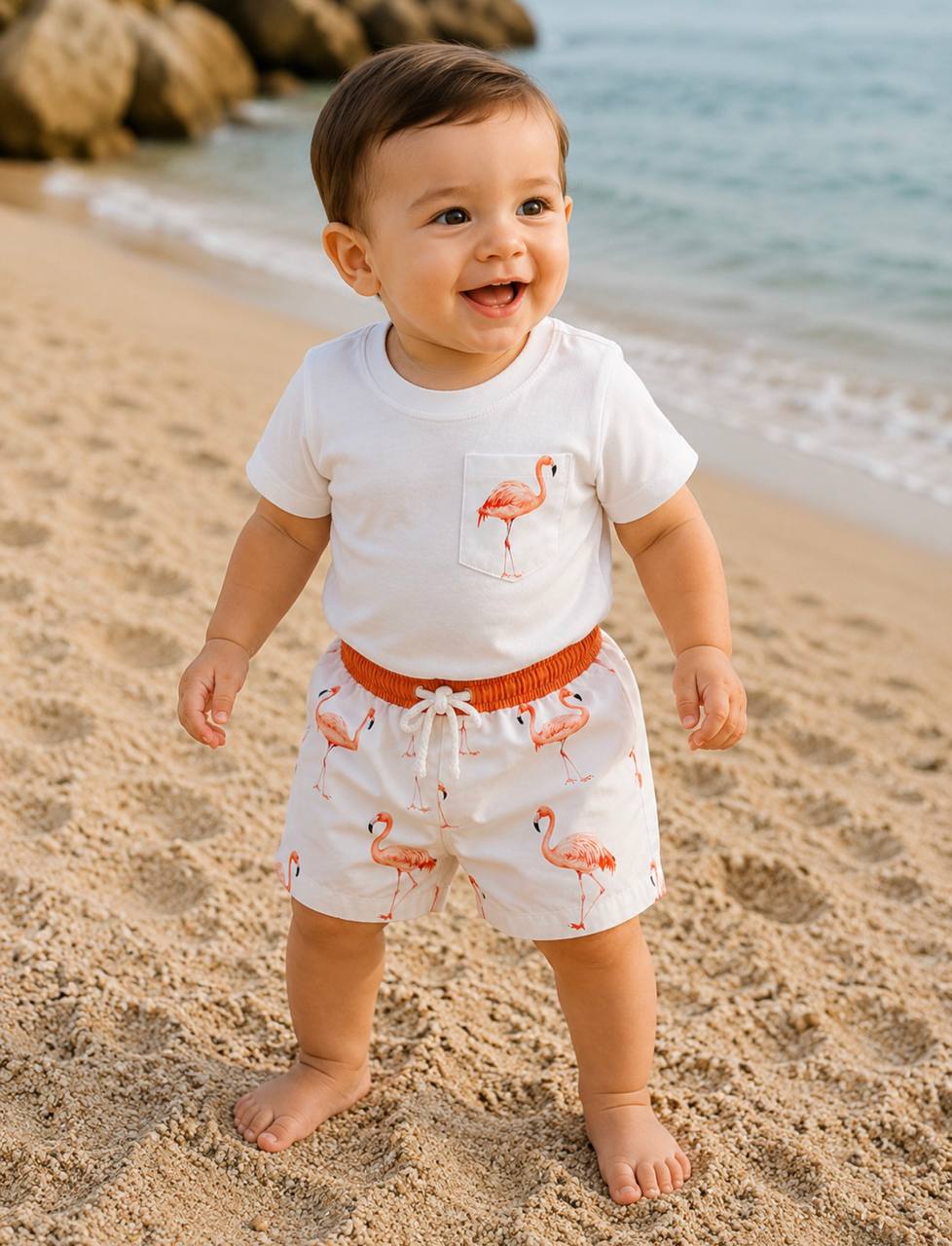 T-shirt e COSTUME FENICOTTERI MEIA PATA