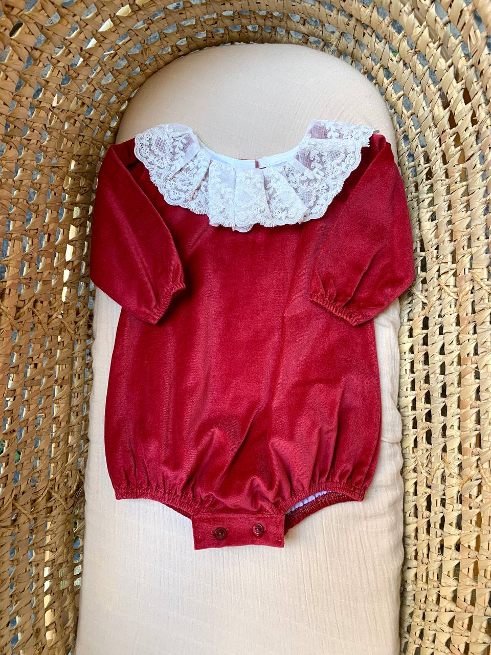 PAGLIACCETTO in velluto rosso Juliana