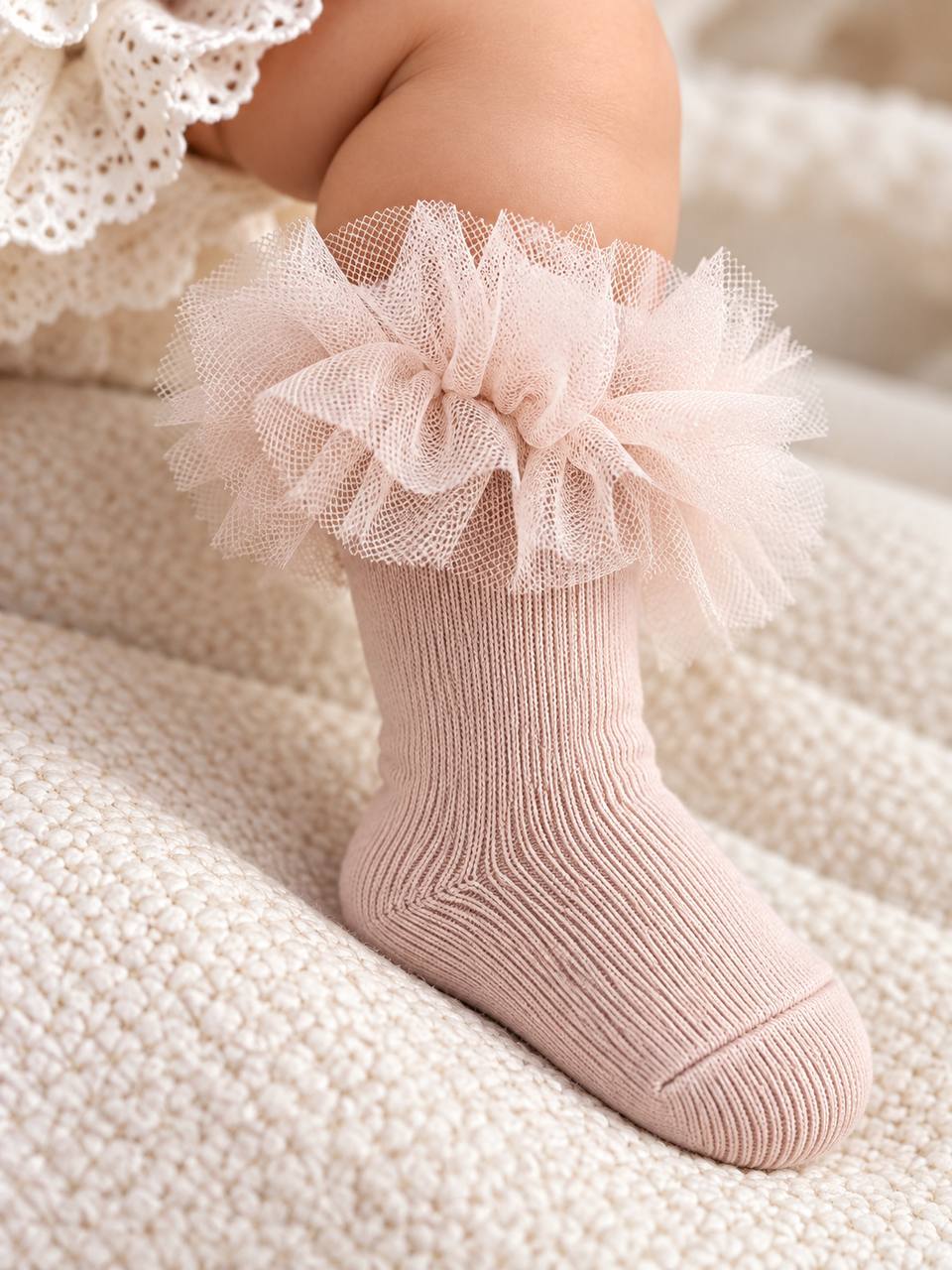 Calzini ROSA ANTICO TULLE CONDOR