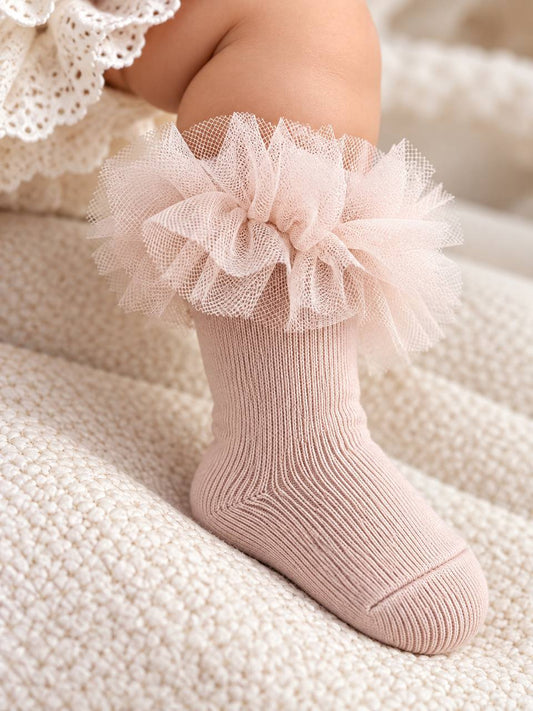 Calzini ROSA ANTICO TULLE CONDOR