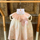 Abito Pizzo San Gallo Rosa Valentina bebès