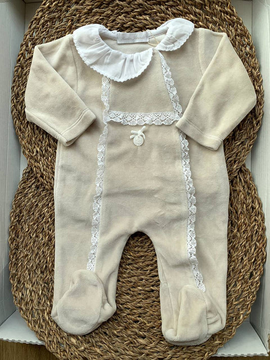 Tutina ciniglia RICAMO TORTORA MARTINARANDA