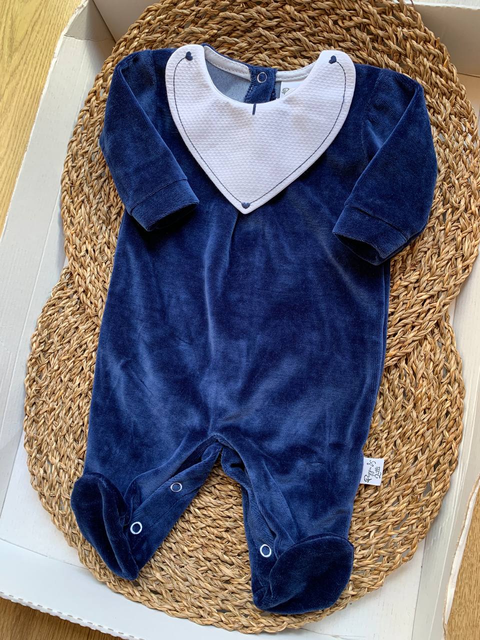 Tutina ciniglia CUORE BLU PAPPA&LATTE