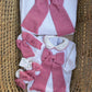 Coordinato FIOCCO DI LATTE ROSA