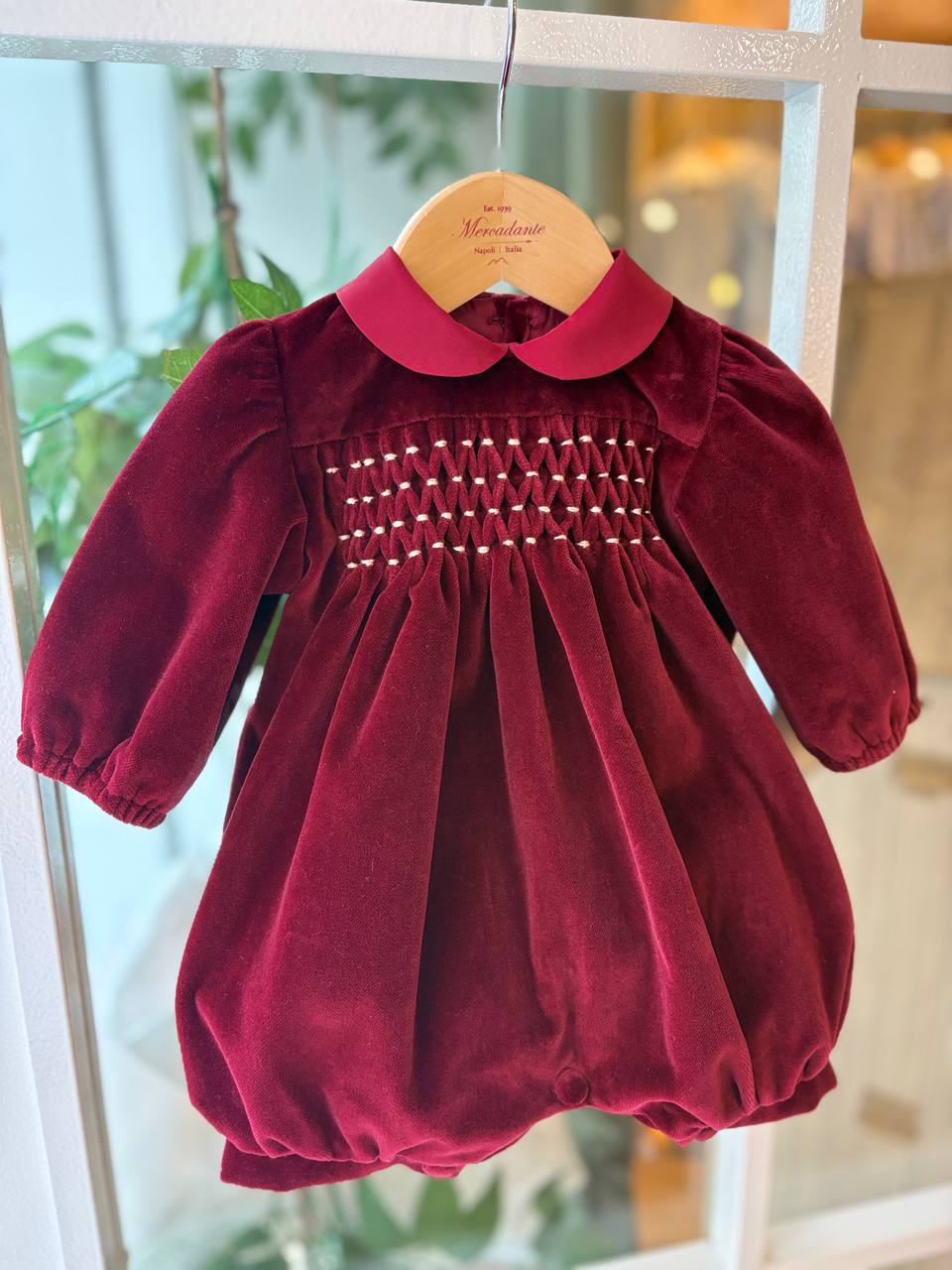 PAGLIACCETTO Bordeaux PUNTO SMOCK MERCADANTE